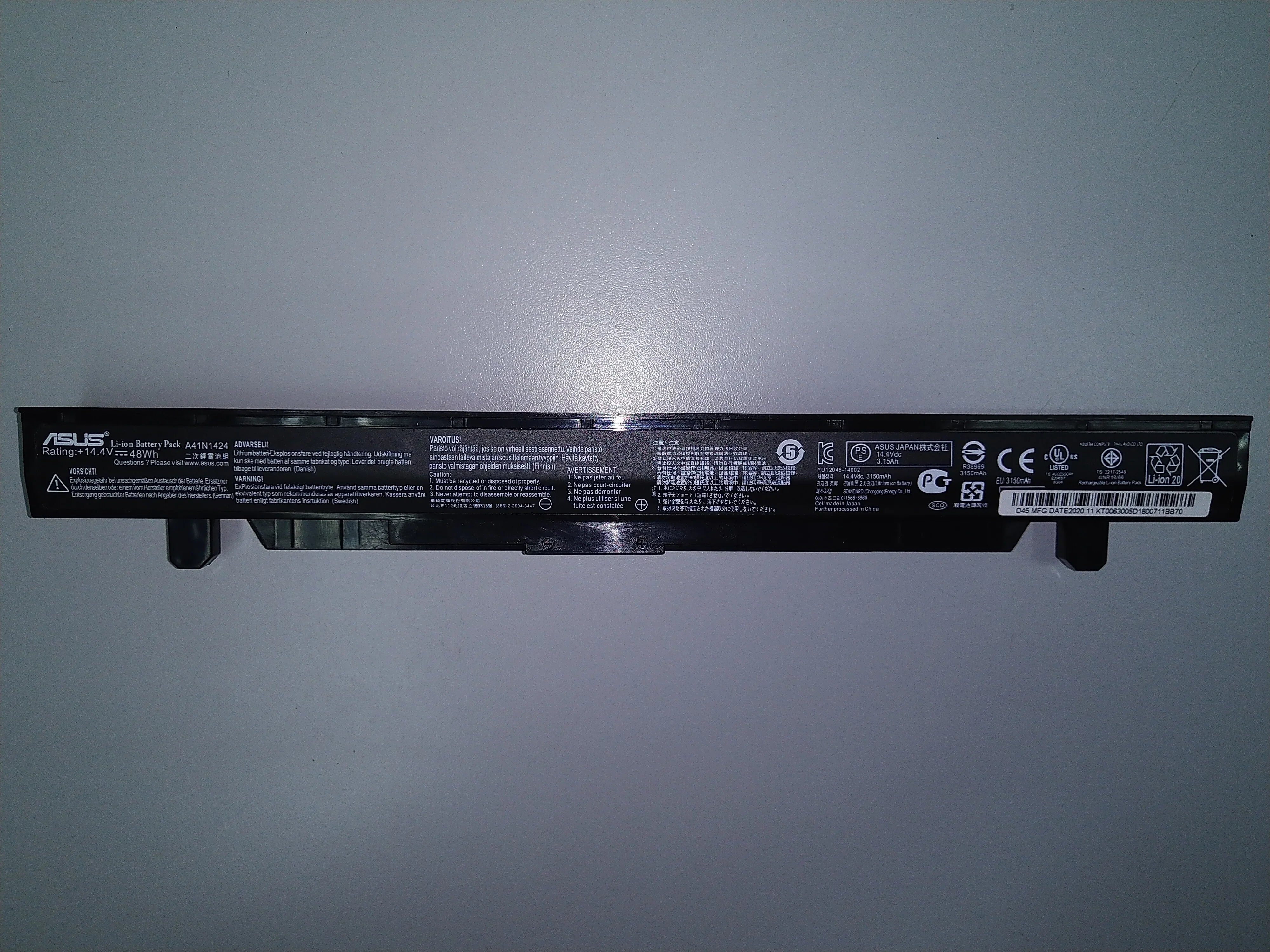 Genuine A41N1424 Asus ROG GL552VW GL552JW GL552JX GL552V Laptop Battery - eBuy UAE